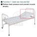 JDC-J03 Pat de spital manual simplu, cu o funcție și tăblii metalice vopsite
