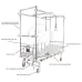 JDC15-2 Pat ortopedic de tracțiune cu cadru din aliaj de aluminiu JDC15-2 Pat ortopedic de tracțiune cu cadru din aliaj de aluminiu